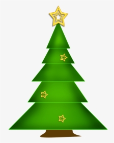 Fir Tree Christmas Star Poinsettia Green Tree - Christmas Day, HD Png Download, Transparent PNG