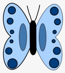 Blue Butterfly 555px - Kartun Kupu Kupu Background Transparan, HD Png Download, Transparent PNG