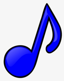 Note Colorful Music Clipart Colored Clip Art Transparent - Music Notes Color Blue, HD Png Download, Transparent PNG