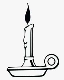 28 Collection Of Candle Clipart Black And White Png - Candle Holder Clipart Black And White, Transparent Png, Transparent PNG