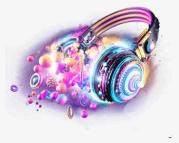#mq #music #note #sounds #colorful #purple #light #disco - Transparent Background Earphone Clip Art, HD Png Download, Transparent PNG
