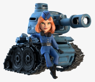 Cartoon Tank Cannon Png - Boom Beach Tank, Transparent Png, Transparent PNG