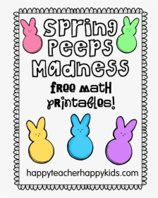 Spring Peeps Madness Cover Image - Peeps Math, HD Png Download, Transparent PNG
