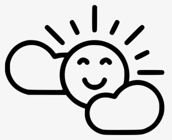 Spring Sun Happy Weather Season - Happy Sun Icon Png, Transparent Png, Transparent PNG