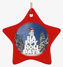 Crafted Ceramic Christmas Tree Ornament Snow Baby Happy - Northern Arizona In The Winter, HD Png Download, Transparent PNG