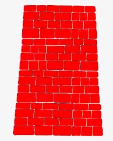 Wall, Brick, Red, Blocks, Chimney - Red Brick Wall Cartoon, HD Png Download, Transparent PNG
