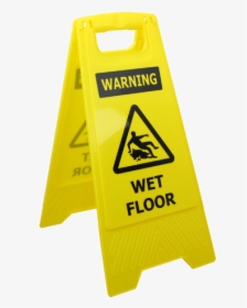 Wet Floor Sign Png, Transparent Png, Transparent PNG