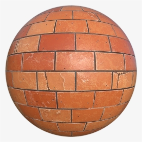 Damaged Red Brick Texture With Cracks, Seamless And - Brickwork, HD Png Download, Transparent PNG