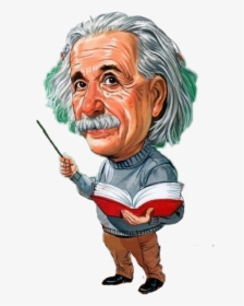Transparent Einstein Cartoon Png - Albert Einstein Cartoon Transparent, Png Download, Transparent PNG