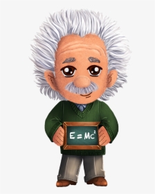 Einstein Cartoon Png Albert Einstein Transparent Png - Cartoon Einstein Transparent Background, Png Download, Transparent PNG
