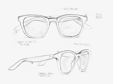 Eye Drawing At Getdrawings - Sketch Glasses Drawing, HD Png Download, Transparent PNG