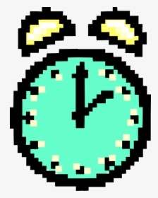 Vector Illustration Of Alarm Clock As Pixelated Bitmap - Pixelated Clock, HD Png Download, Transparent PNG
