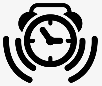 Alarm Clock Ringing Symbol - Alarm Clock Ringing Icon, HD Png Download, Transparent PNG