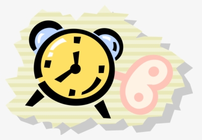 Vector Illustration Of Alarm Clock Ringing Its Morning, HD Png Download, Transparent PNG