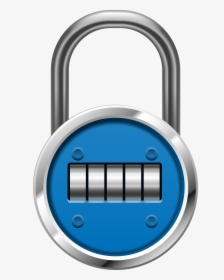 Blue Padlock Png Clip Art - Transparent Combination Lock Clipart, Png Download, Transparent PNG