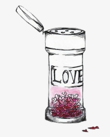 #tumblr #botella #amor - Sketch, HD Png Download, Transparent PNG