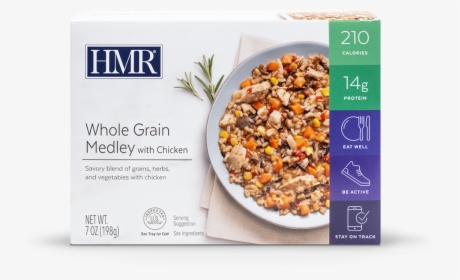 Picture Of Whole Grain Medley With Chicken - Hmr Diet, HD Png Download, Transparent PNG