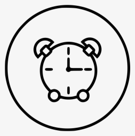 Alarm Bell Clock Ring Timer Stop Watch Clock - Icone De Despertador Branco, HD Png Download, Transparent PNG