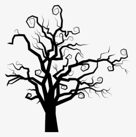 The Halloween Tree Clip Art - Spooky Tree Silhouette Png, Transparent Png, Transparent PNG