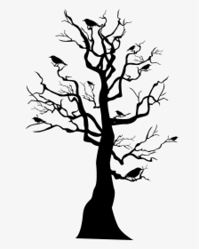 Tree Skeleton Halloween - Halloween Tree Vector Png, Transparent Png, Transparent PNG