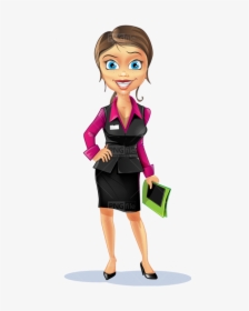 Business Women Cartoon Women Character, HD Png Download, Transparent PNG