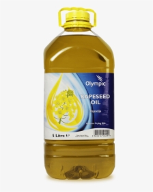 Olympic Rapeseed Oil 5l - Plastic Bottle, HD Png Download, Transparent PNG