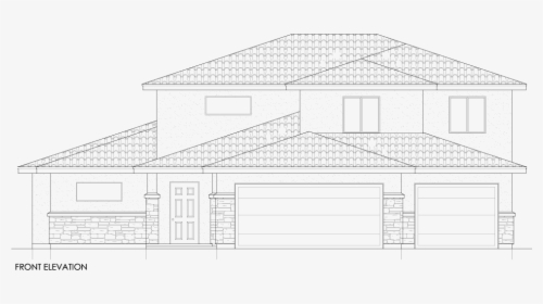 Hillside Elevation Salisbury Homes - Technical Drawing, HD Png Download, Transparent PNG