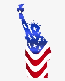 Statue Of Liberty Flag Clip Arts - Statue Of Liberty Usa Clipart, HD Png Download, Transparent PNG