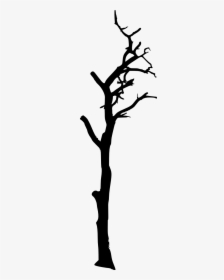 Dead Plant Drawing At - Dead Tree Silhouette Png, Transparent Png, Transparent PNG