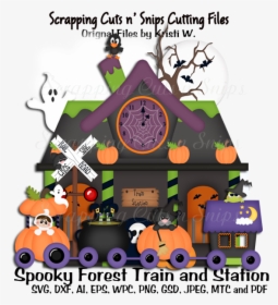 Spooky Forest Train And Station Cutting File Sets, HD Png Download, Transparent PNG