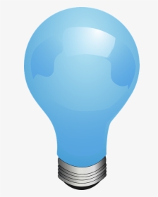 Light Bulb Clipart Electricity - Light Blue Light Bulb, HD Png Download, Transparent PNG