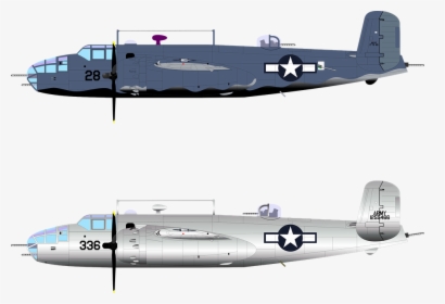 Transparent Bomber Plane Png - B 25 Mitchell Png, Png Download, Transparent PNG