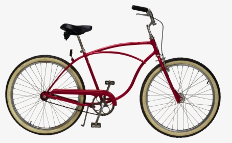 Bicycle Red Vintage - Blue Cruiser Bike, HD Png Download, Transparent PNG