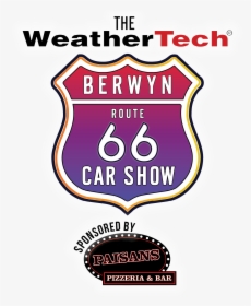 The Weathertech Berwyn Rt66 Car Show Sponsored By Paisans - Berwyn Route 66 Car Show 2019, HD Png Download, Transparent PNG
