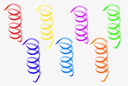 Streamer, Party, New Year S Eve, Carnival, Ringed - Streamer .png, Transparent Png, Transparent PNG