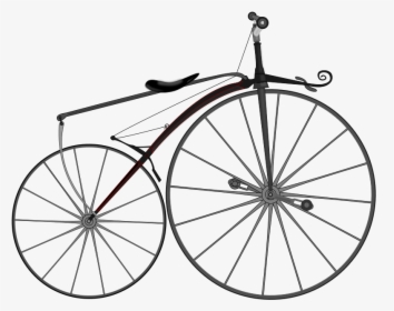 Bicycle Cycling Boneshaker Velocipede Clip Art - Velocipede Png, Transparent Png, Transparent PNG
