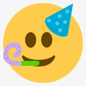 Party Discord Emoji - Party Hat Emoji Transparent Background, HD Png Download, Transparent PNG