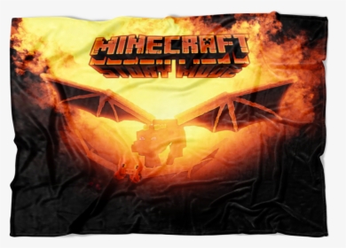 Minecraft Fleece Blanket Ender Dragon Fervent Black - Minecraft: Story Mode, HD Png Download, Transparent PNG