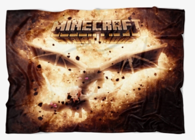 Minecraft Fleece Blanket Ender Dragon Blasting Black - Minecraft: Story Mode, HD Png Download, Transparent PNG