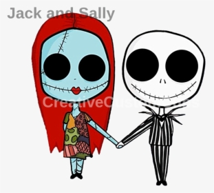 Cute Jack And Sally Png, Transparent Png, Transparent PNG