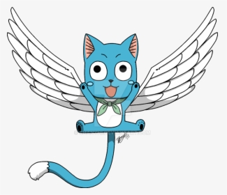 Fairy Tail Happy Png - Happy Fairy Tail Wings, Transparent Png, Transparent PNG