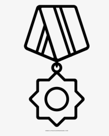 Medal Coloring Page - Medal Icon, HD Png Download, Transparent PNG