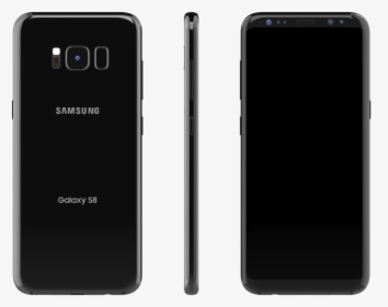 Samsung Galaxy S8 Skin Black - Iphone, HD Png Download, Transparent PNG