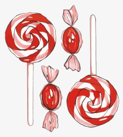 Lollipop Cotton Candy Watercolor Painting - Watercolor Candy Cane Png, Transparent Png, Transparent PNG