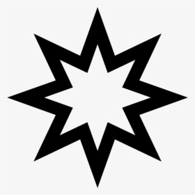 Star Of Bethlehem Clip Art - 8 Pointed Star Outline, HD Png Download, Transparent PNG