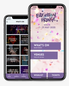 Brighton Fringe Iphone Mockup - Iphone, HD Png Download, Transparent PNG
