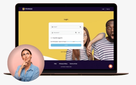 Login Screen - Tablet Computer, HD Png Download, Transparent PNG