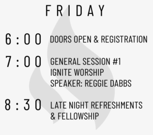 Ignite Conference Itinerary Friday - Spiritual Warfare, HD Png Download, Transparent PNG