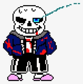 Killer sans knifeless pixel art