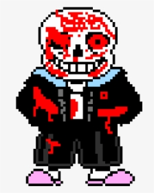 Murder Time Sans - Red Sans Pixel Art, HD Png Download, Transparent PNG